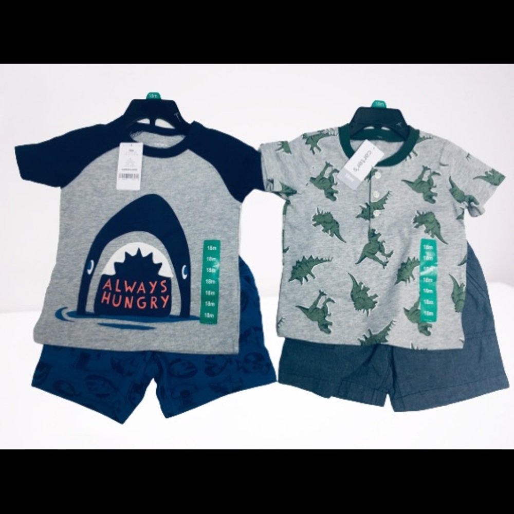Bundle Carter’s 2 Piece Kids’ Playwear Set Sz 18M